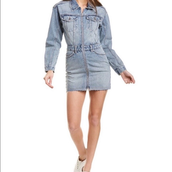 Ksubi Denim Zip-Up Dress - Picture 1 of 6